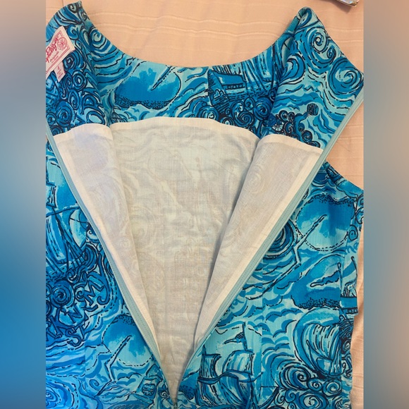 Lilly Pulitzer Dark N Stormy Originals Shift Dress Holy Grail size 4 - Picture 9 of 14